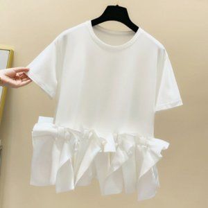 White Tshirt Women 2020 Summer New Fashion Cool Ko